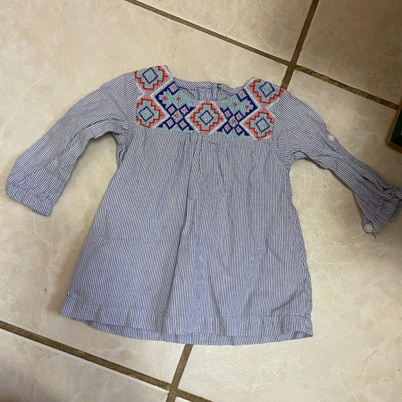 Carter's Other - 539. Carter's Geometric Pattern Embroidered Neckline Size 6 months